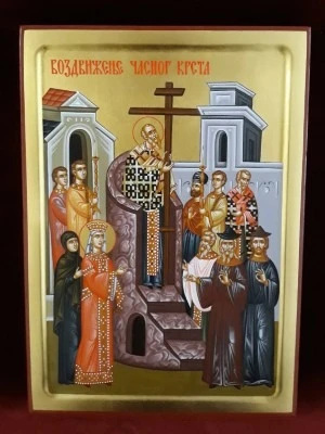 Икона Воздвижење Часног Крста – Крстовдан