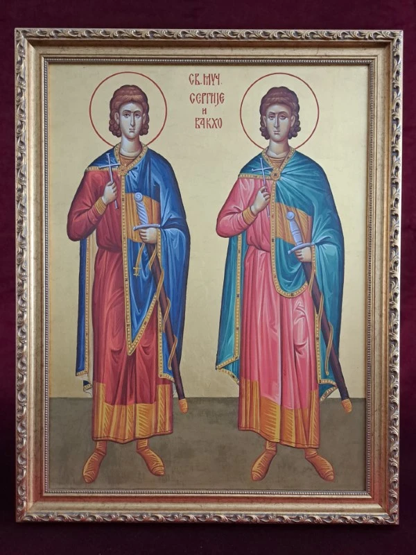 Осл.ик Св.Сергије и Вакхо 36х46-А.Минић