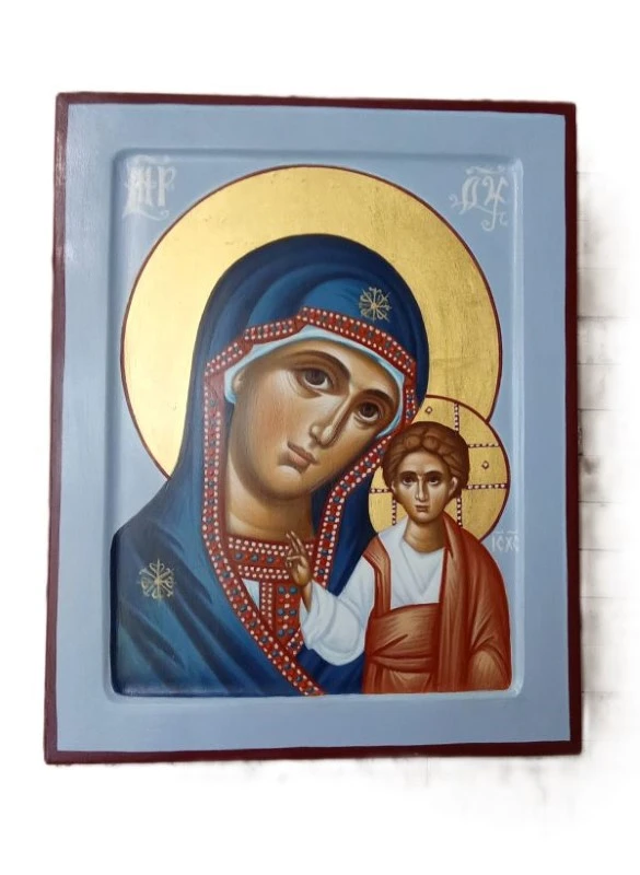 Осликана икона Пресвете Богородица / 26 х 20