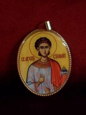 Медаљон са иконицом Свети архиђакон Стефан