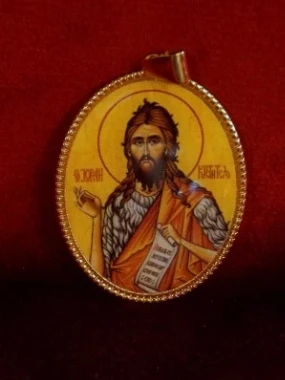 Медаљон са иконицом Свети Јован Крститељ