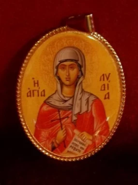 Медаљон са иконицом Света Лидија
