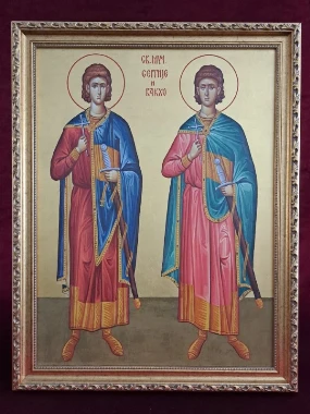Осл.ик Св.Сергије и Вакхо 36х46-А.Минић