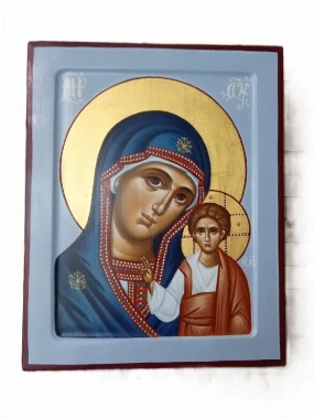Осликана икона Пресвете Богородица / 26 х 20